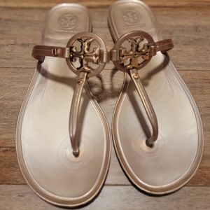 Tory Burch Rose Gold Sandals